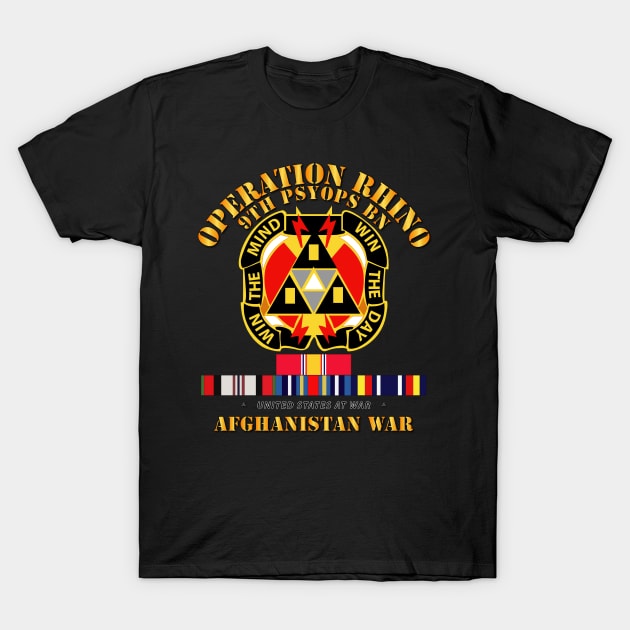 Operation Rhino - Afghanistan - 9th PSYOPS Bn w SVC T-Shirt by twix123844